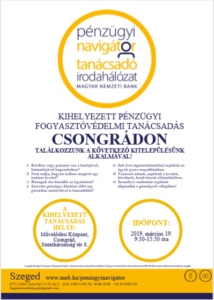 Szeged PNTI kitelepülés Csongrádon 2026.04. hóban @ Művelődési Központ