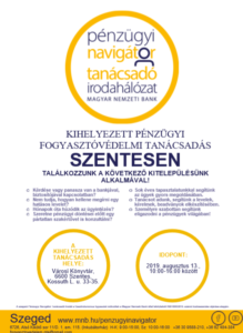 Szeged PNTI Iroda (ÚJ HELYSZÍNEN) @ Szeged PNTI Iroda