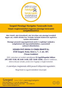 Szeged PNTI Iroda (ÚJ HELYSZÍNEN)